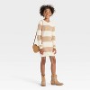 Girls' Long Sleeve Striped Sweater Dress - Cat & Jack™ - 3 of 3