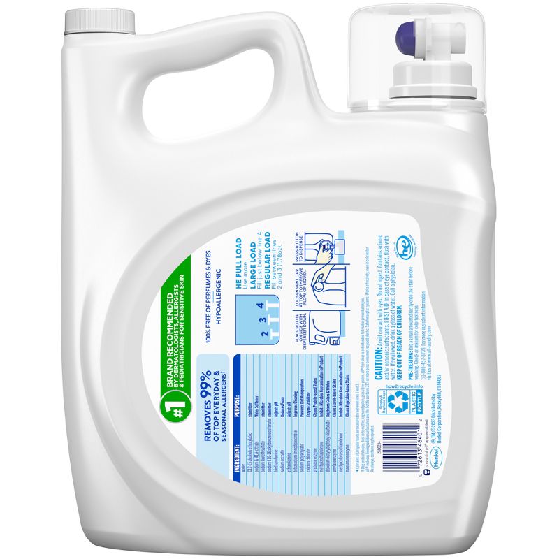 All Ultra Free Clear + Oxi Liquid Laundry Detergent - 184.5 fl oz, 2 of 8