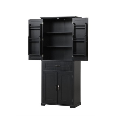 NicBex 72.2 Inch Tall Bathroom Storage Cabinet,Modern Storage Cabinet with 1 Drawer and 4 Doors for Living Room,Home Office
