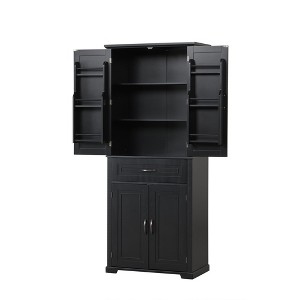 NicBex 72.2 Inch Tall Bathroom Storage Cabinet,Modern Storage Cabinet with 1 Drawer and 4 Doors for Living Room,Home Office - 1 of 4