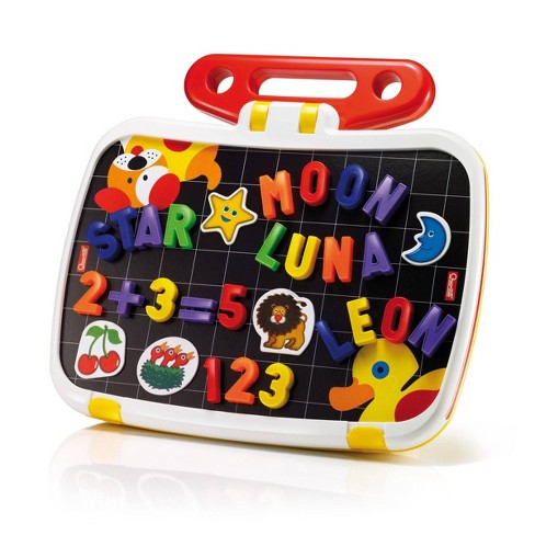 Jogo Educativo QUERCETTI Peças Magnéticas ABC + 123 106 pcs (Idade Mínima:  4 Anos - 23 x 26 x 6 cm)