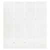 vidaXL Room Divider Freestanding Privacy Screen for Room Separation Steel - White 63" x 70.9" 2 pcs - 4 of 4
