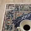 Victor Vintage Medallion Area Rug Beige/Blue - Captiv8e Designs - 4 of 4