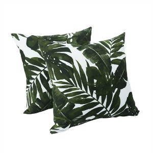 Tramull 2 Pack Outdoor Throw Pillows 18x18 Inch for Garden Furniture, Poolside & Porch Decor - 1 of 4