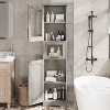 Tall Bathroom Cabinet, Narrow Storage Cabinet , 67” Freestanding Floor Linen Slim Cabinet for Laundry Room, Kitchen, Living Room, Small Spaces - 4 of 4