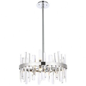 Elegant Lighting Serena 10 - Light Pendant in  Chrome - 1 of 4