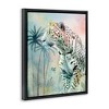 Stupell Industries Gazing Jungle Leopard Black Framed Floater Canvas Wall Art - 3 of 4