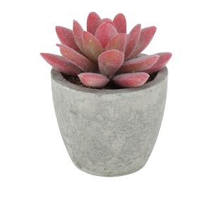 Unique Bargains Artificial Plants Plastic Pink 2.44"x2.44"x3.35" 1 Pcs - 1 of 4