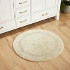 Lux Premium 100% Cotton Ultra-Soft Reversible Bathroom Rug-Durable Tufted Weave, Highly Absorbent Solid Pattern for Multipurpose use - 2 of 4