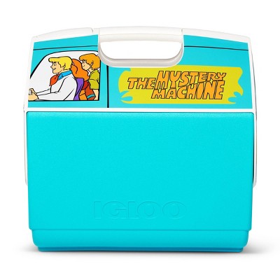 Scooby Doo Mystery Machine Cooler 16 Qt Tent Top Easy Carry Holds 30 Cans Blue