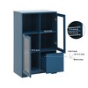 GDFStudio Thalric 25.60'' Modern Cabinet with 2 Glass Doors, 1 Drawer and 1 Open Storage and Adjustable Shelves - 4 of 4