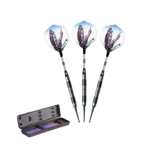 Elkadart Black Mamba 80% Tungsten Soft Tip Darts - 1 of 3