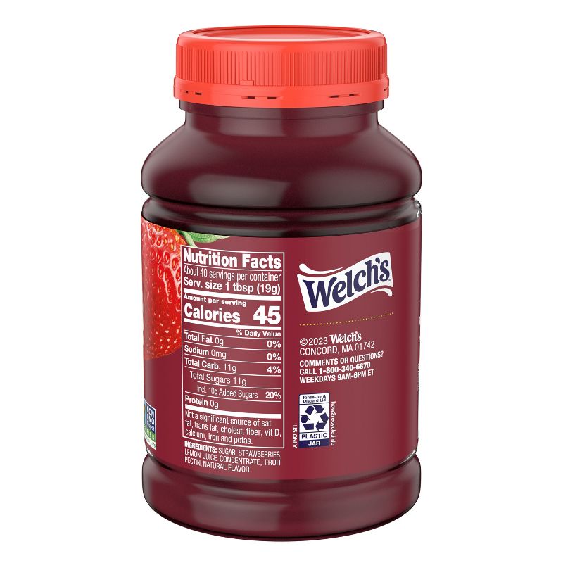 Welch's Natural Strawberry Spread - 27oz, 3 of 8