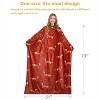 Catalonia Women Men Funny Printed Wearable Blanket Long Robe, Soft Fleece Mink Micro Plush Wrap Snuggie Blanket for Adult, Cozy Gift for Woman Man - 4 of 4
