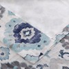 Kate Aurora Contemporary Influencer 2 Piece Water Color Damask Medallion Rod Pocket Window Curtain Panels - 4 of 4