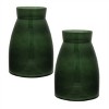 Green Glass Vase (Set of 2) - 2 of 2