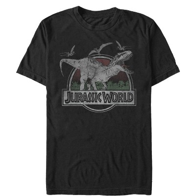 Men's Jurassic World T. Rex And Pterodactyls T-shirt : Target