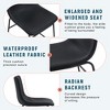 Set of 4 Suede Dining Chairs, Comfortable Bar Stools for Industrial and Vintage Style, 17.7*20.87*37in - 4 of 4