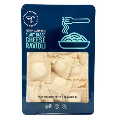 Taste Republic Gluten Free Plant Based Frozen Cheese Ravioli - 12oz