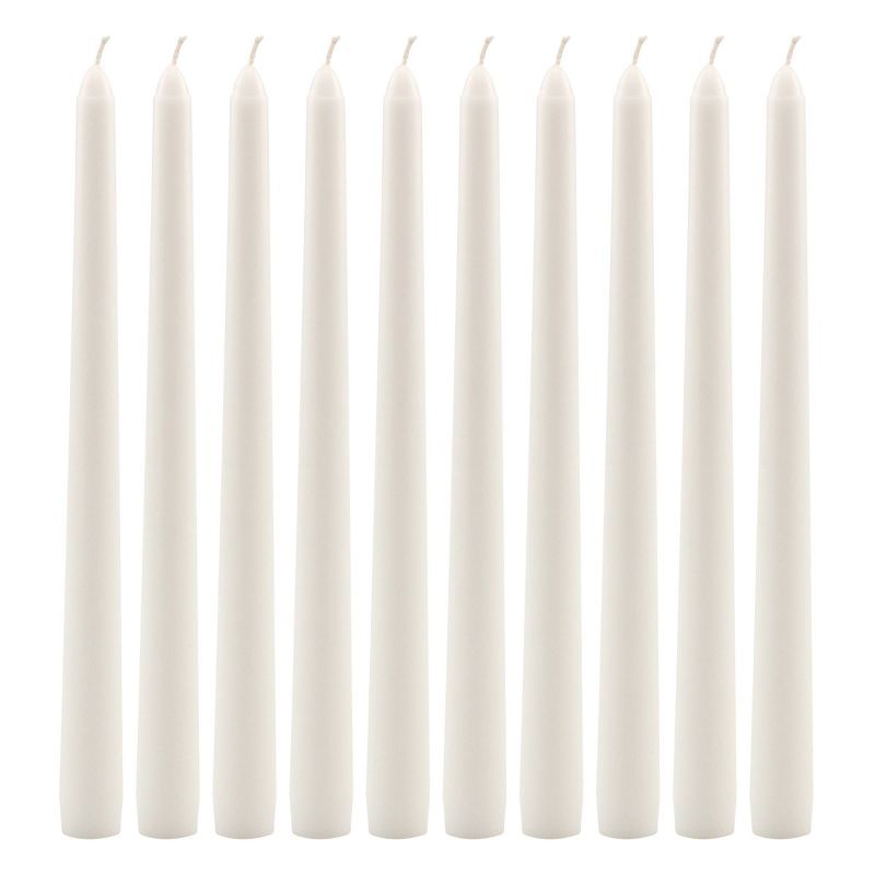 10" Taper Candle White - Stonebriar Collection, 1 of 7
