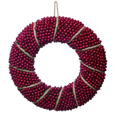 Transpac Foam 20 in. Red Christmas Berry Wreath