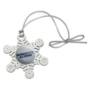 Monmouth University Official Hawks Alumn Metal Snowflake Christmas Tree Holiday Ornament - 1 of 3
