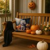 Tramull 14x14 Inch Halloween Throw Pillow, Indoor Outdoor Decorative Pet Theme Pillow - 2 of 4