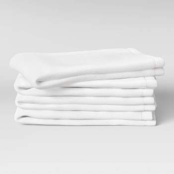 6pk Cotton Dishcloths White - Room Essentials