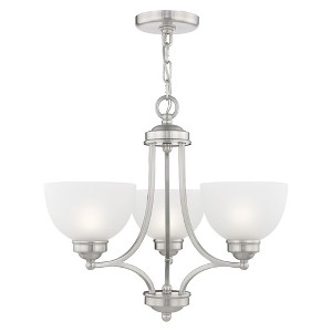Livex Lighting Somerset 3 - Light Chandelier in  Brushed Nickel - 1 of 4