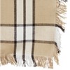 Saro Lifestyle Cotton Napkins With Khaki Plaid Design (Set of 4), 20"x20", Beige - 2 of 4