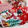 Lomsoe Red Christmas Snowman Flannel Blanket Cozy Warm Throw Blanket with Holiday Themed Print Christmas Gift for Winter Couch Sofa Bed Home Decor - 2 of 4
