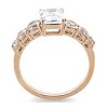 Slickblue Women's Rose Gold Stainless Steel Ring Sparkling Oblong CZ Engagement Anniversary Valentine's Day Gift, 5-10 - 4 of 4