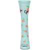 Memoi Women's Georgia Bamboo Crew Socks Aqua 9-11 - 2 of 2