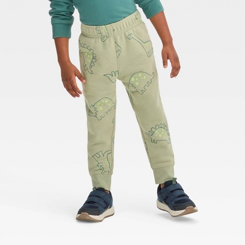 Toddler Boys' Pull-On Fleece Jogger Pants - Cat & Jack™ Olive Green 12M