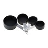 Unique Bargains Measuring Cups 4-Piece Measuring Cup Set Dishwasher Safe Stainless Steel PP 1 Set - 3 of 4