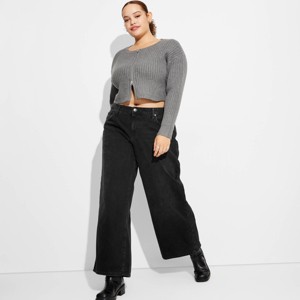 Women's Low-Rise Wide Leg Baggy Jeans - Wild Fable™ - 1 of 3