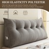 Bekrvio Corduroy Bed Wedge Pillow, Headboard Bolster Back Rest Cushion Pillow f Sofa Bed - 2 of 4