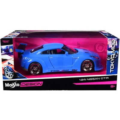 Nissan GT-R Light Blue "Tokyo Mod" 1/24 Diecast Model Car by Maisto