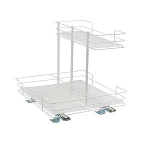 Household Essentials Double-Sided Pantry Organizer White: Steel Kitchen Storage, Cabinet Organizers, 1-Year Warranty - 1 of 4