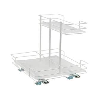 Household Essentials 15 2-tier Pantry Organizer Nickel : Target