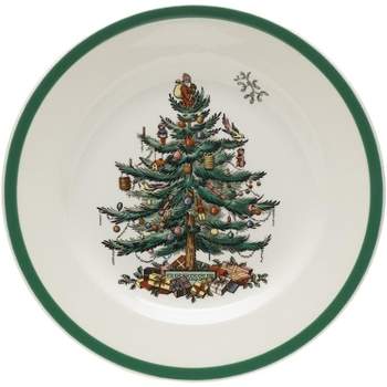 Spode Christmas Tree Au Gratin Dish | 14 Inch Baking Dish for Roasting,  Gartin and Baking | Made of Fine Earthenware | Dishwasher Safe