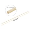 Unique Bargains Bamboo Barbecue Skewers Sticks Natural Wooden Cocktail Picks 100 Pcs - 2 of 4