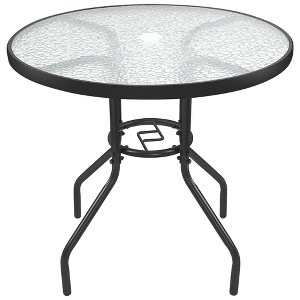 Yaheetech 31.5inch Outdoor Patio Round Bistro Table Black - 1 of 4