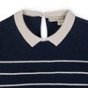 Girls' Organic Short Sleeve Milano Sweater Dress with Collar, Kids - 2 of 3