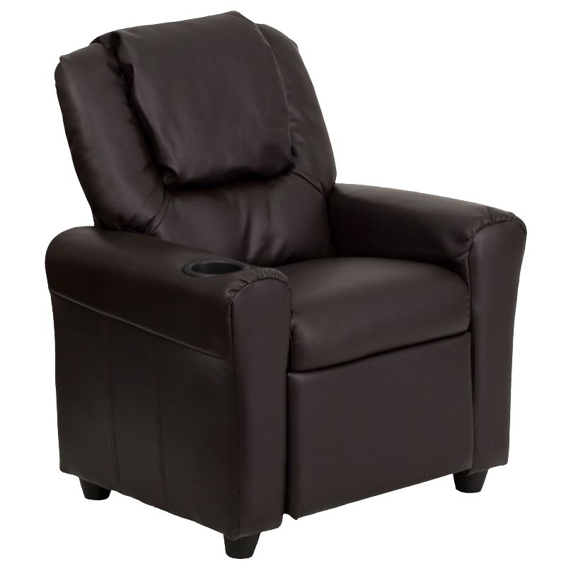 Flash Furniture Contemporary Kids Recliner with Cup Holder and Headrest, 1 of 14