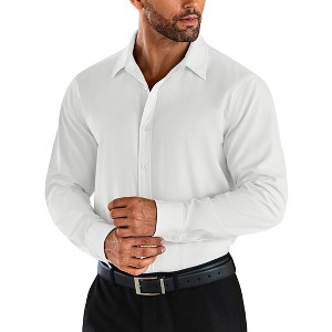 COOFANDY Men's Casual Button Down Wrinkle Free Shirts - 1 of 4