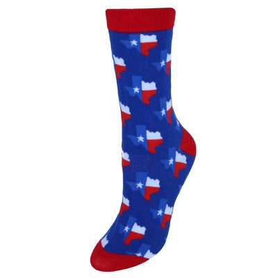 CTM Women's Texas State Flag Novelty Dress Socks (1 Pair)