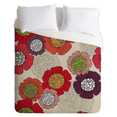 Valentina Ramos Spring Garden Duvet Queen Pink - Deny Designs