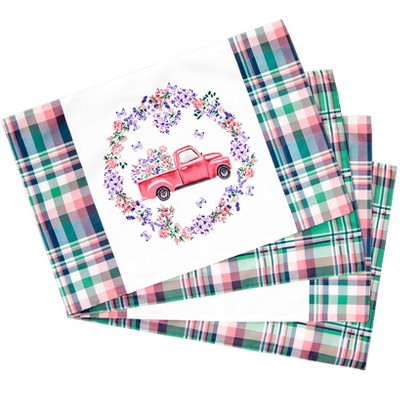 The Lakeside Collection Spring Truck Placemats and Runner