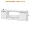 70" White TV Stand for Living Room, Modern TV Console Table for TV Up to 75",Wooden Entertainment Center with Storage Cabinet - 2 of 4
